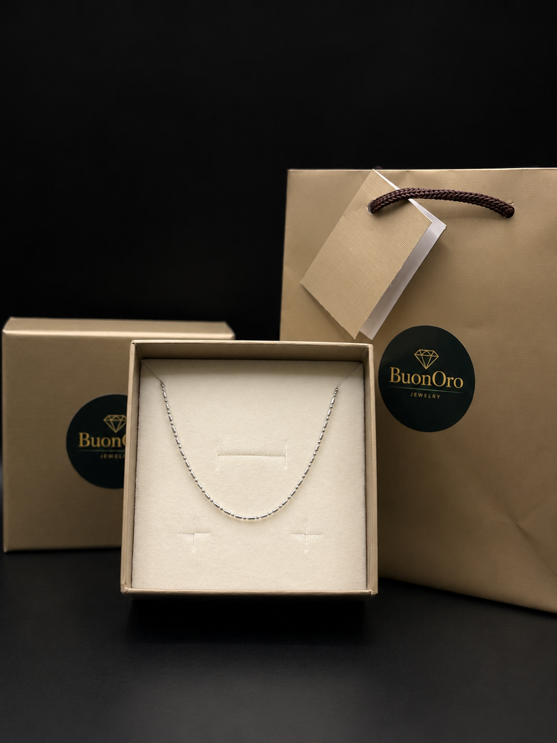 Vergoldete Fußkette mit Kugeln – 925 Sterling Silber