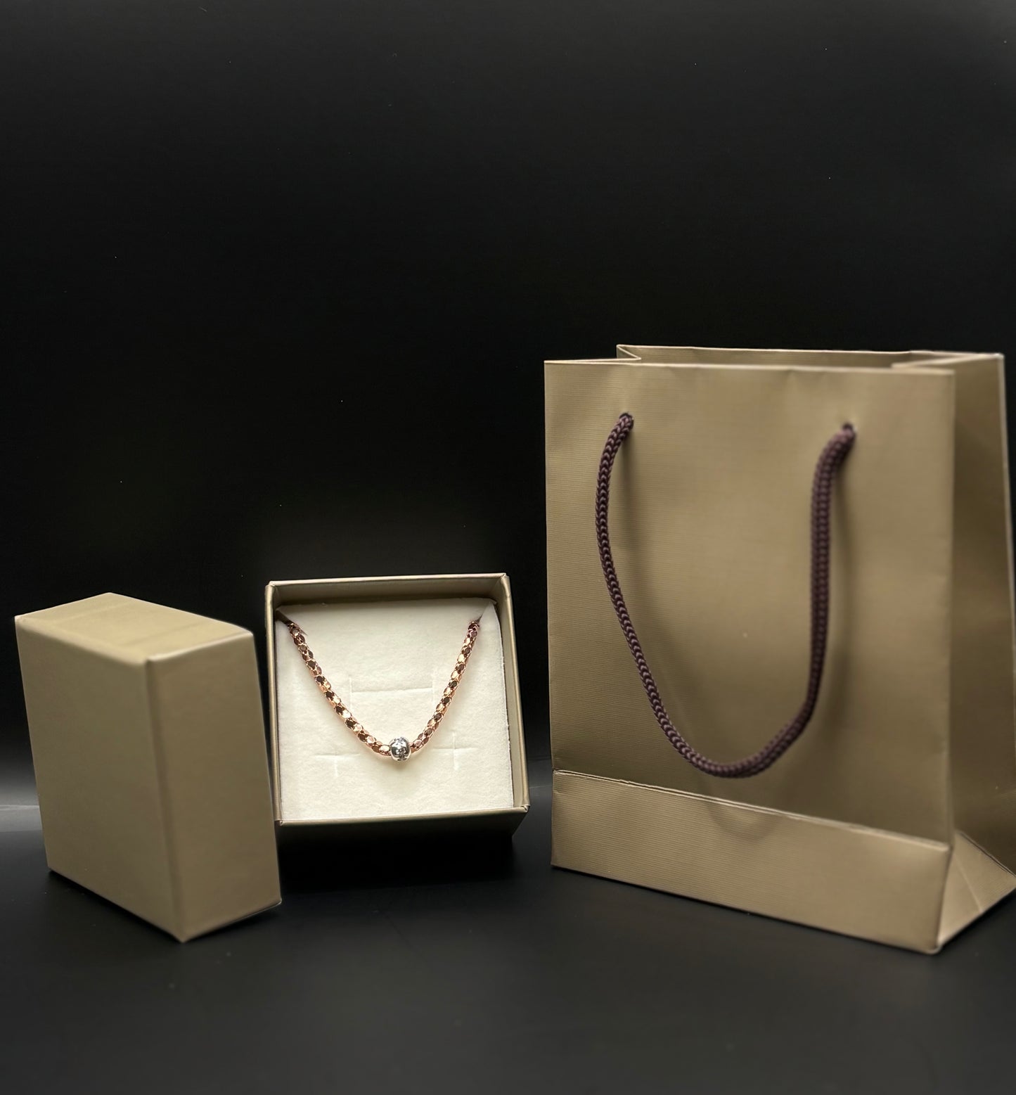 Armand in oro rosa realizzato in argento sterling 925