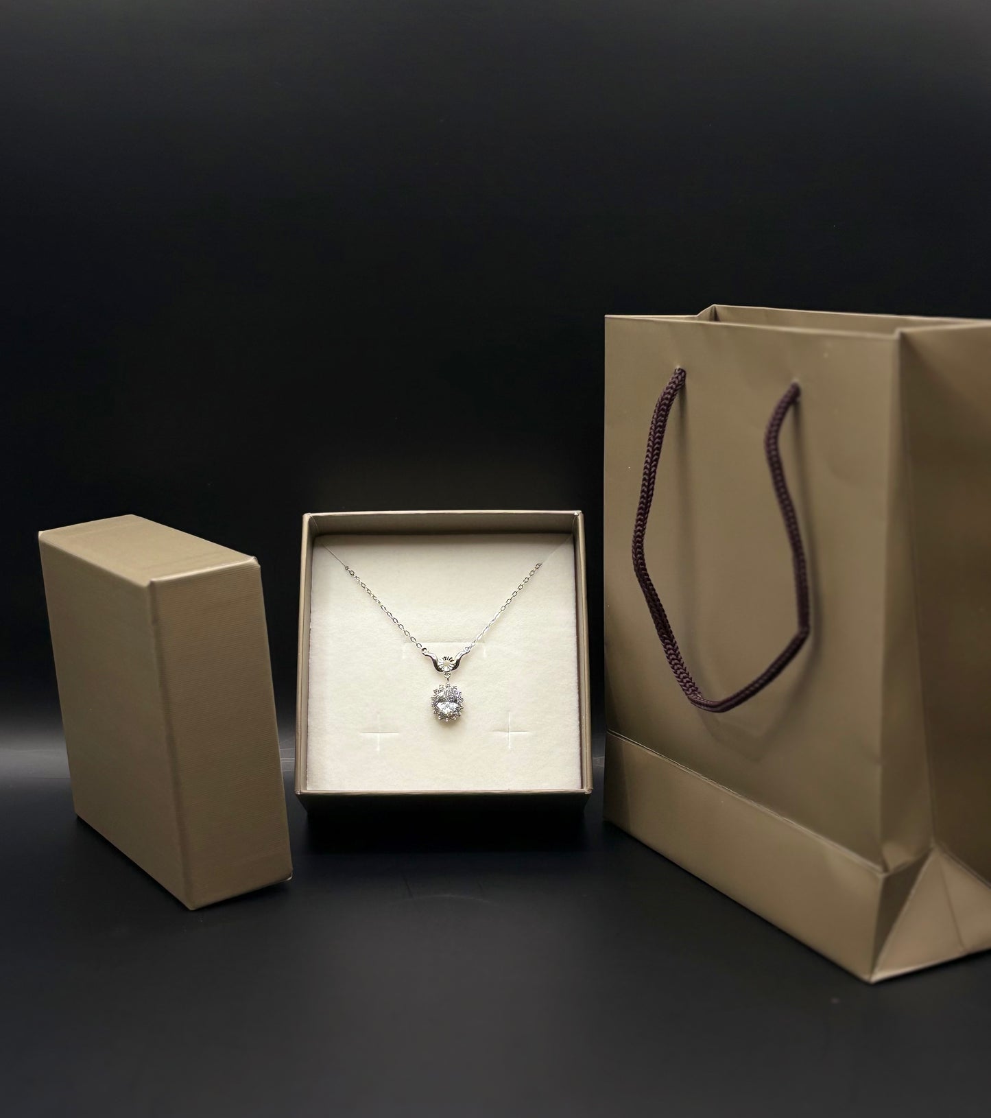 Catena in argento con pendente in argento sterling 925