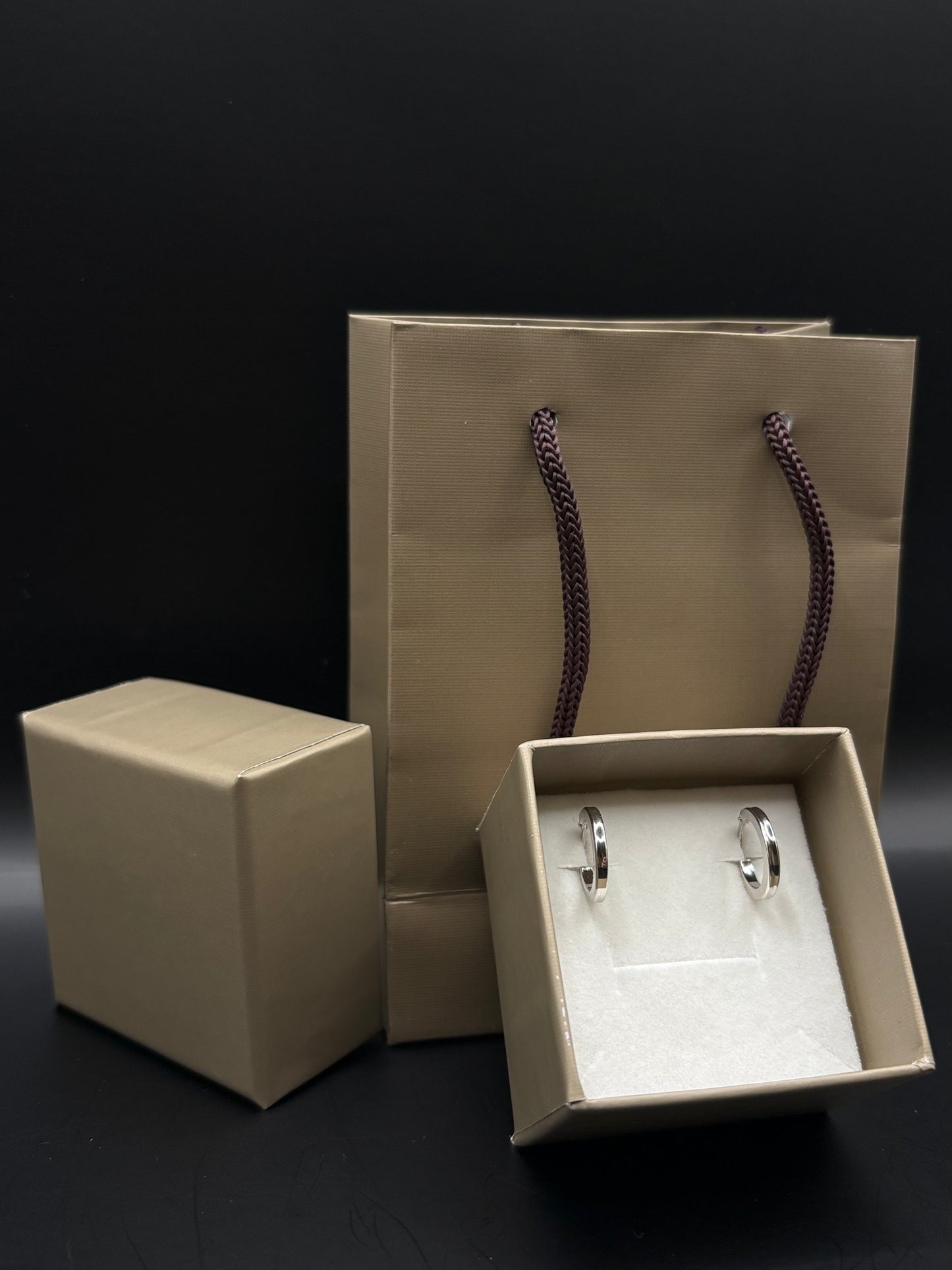 Hoop earrings made of 925 sterling silver