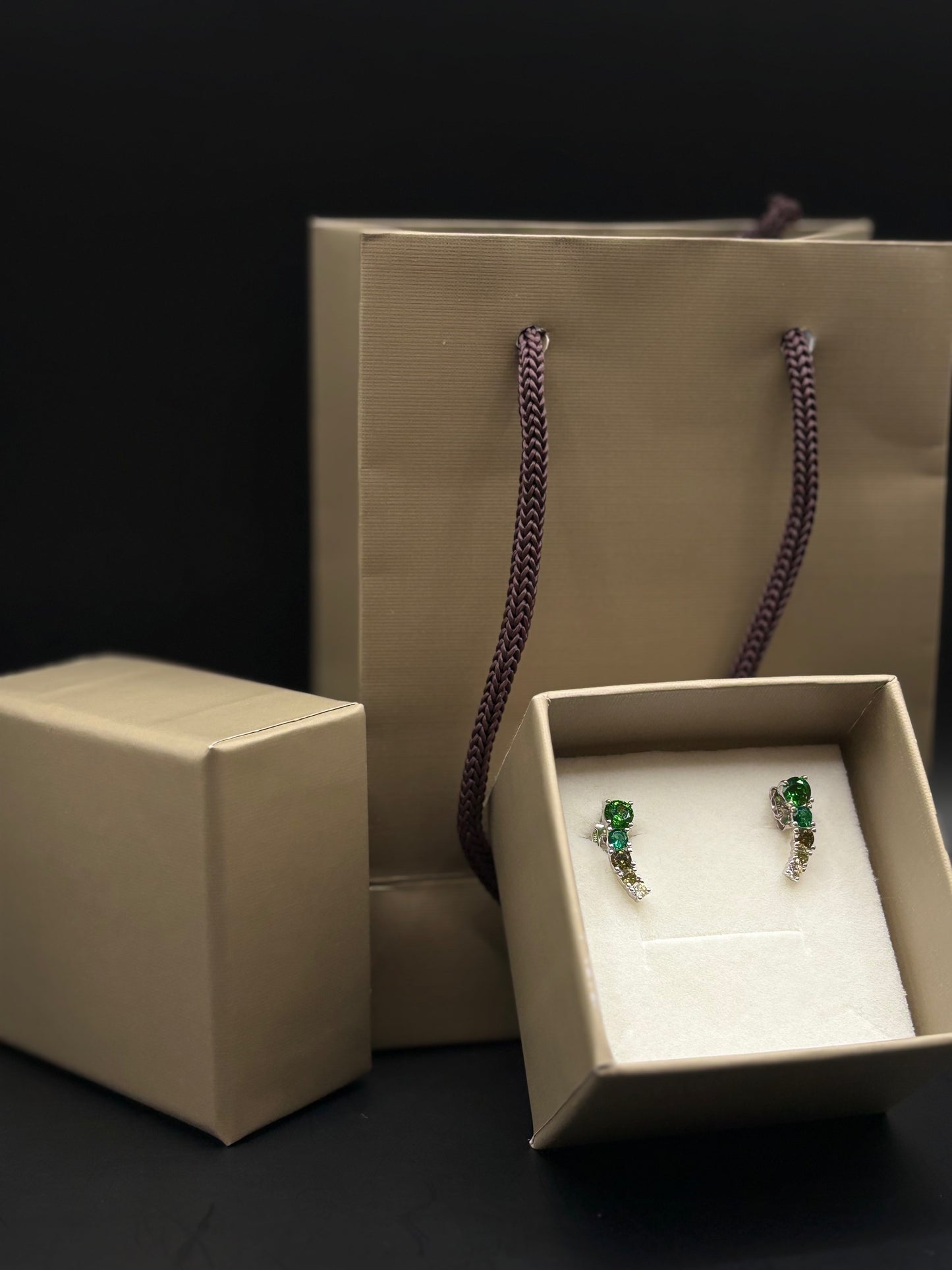 Multicolor Zircon Stud Earrings