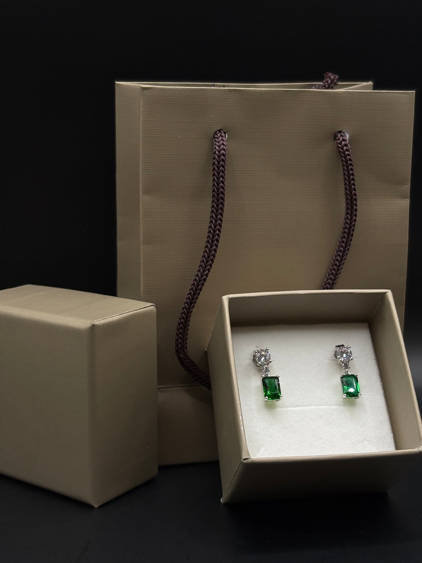 Elegant cubic zirconia stud earrings pendants