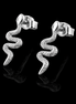 Boucles d'oreilles serpent à tige