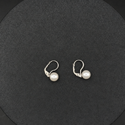 Boucles d'oreilles pendantes en argent sterling 925 – 8 mm