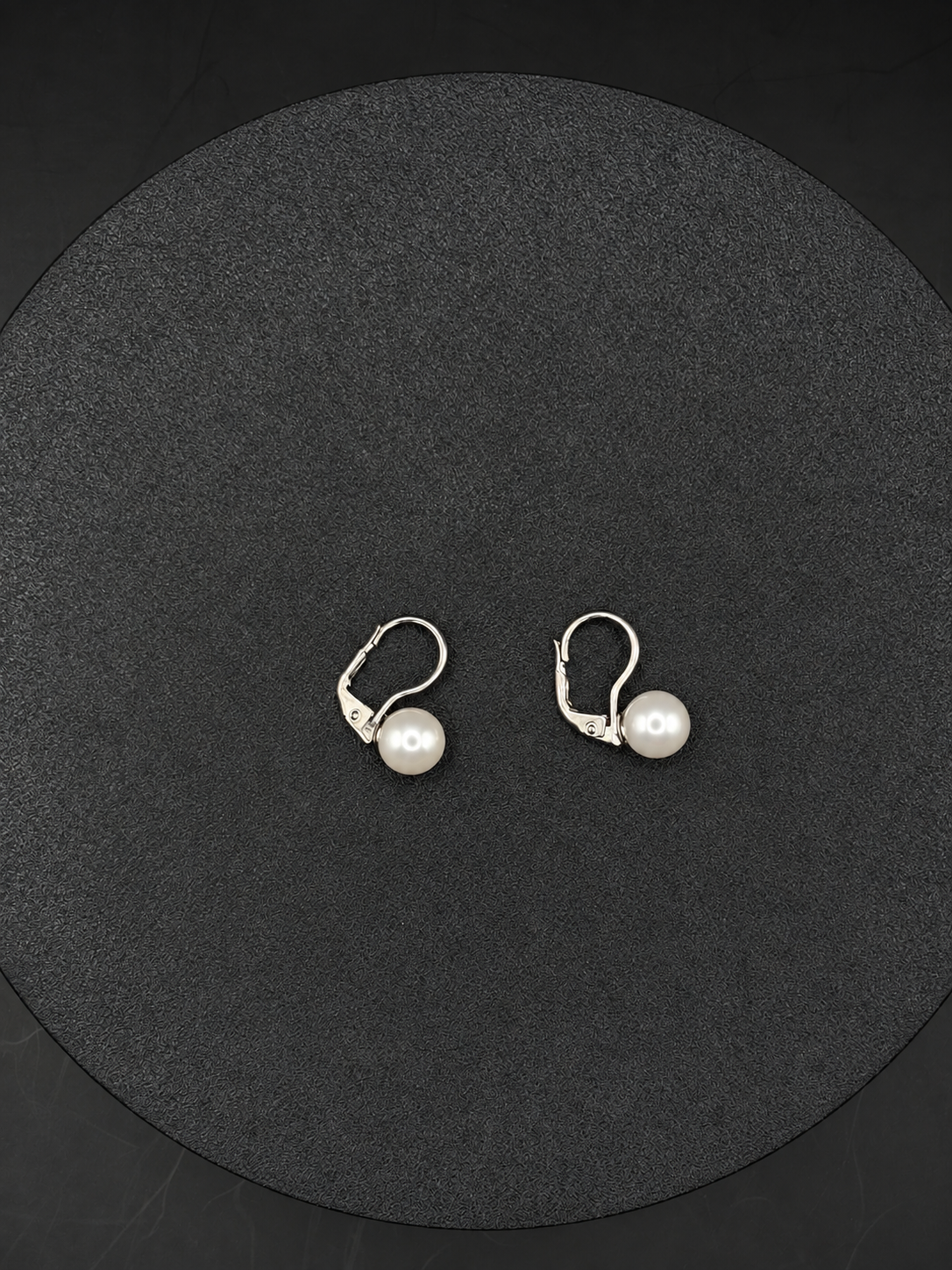 Perlen-Ohrhänger aus 925 Sterling Silber – 8 mm
