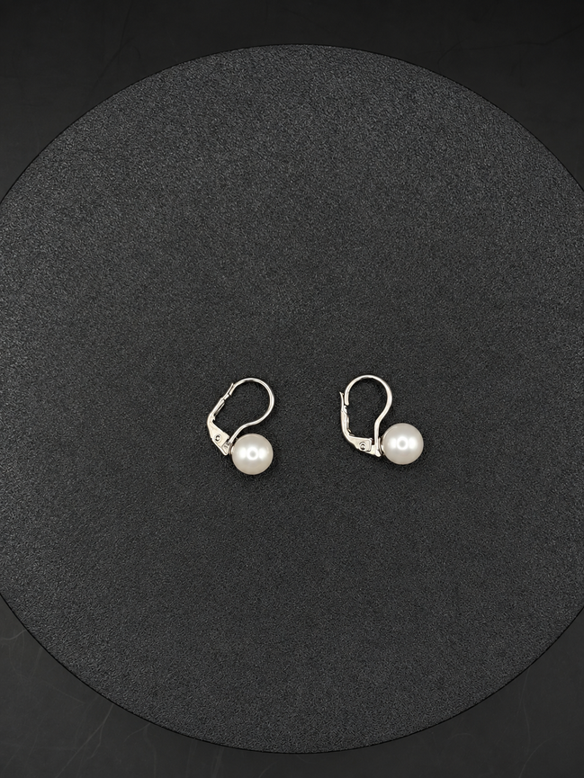 Boucles d'oreilles pendantes en argent sterling 925 – 8 mm