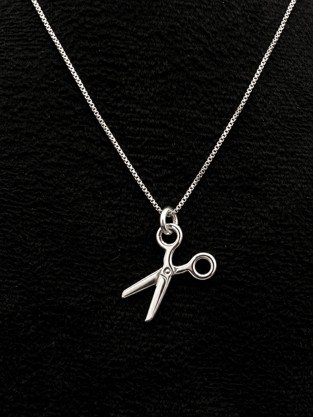 Scheren-Kette aus 925 Sterling Silber