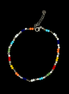 Cheville en perles colorées en argent sterling 925