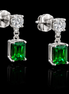 Elegante Zirkonia Steckerohrringe Anhänger