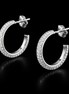 Creolen mit Strukturdesign aus 925 Sterling Silber