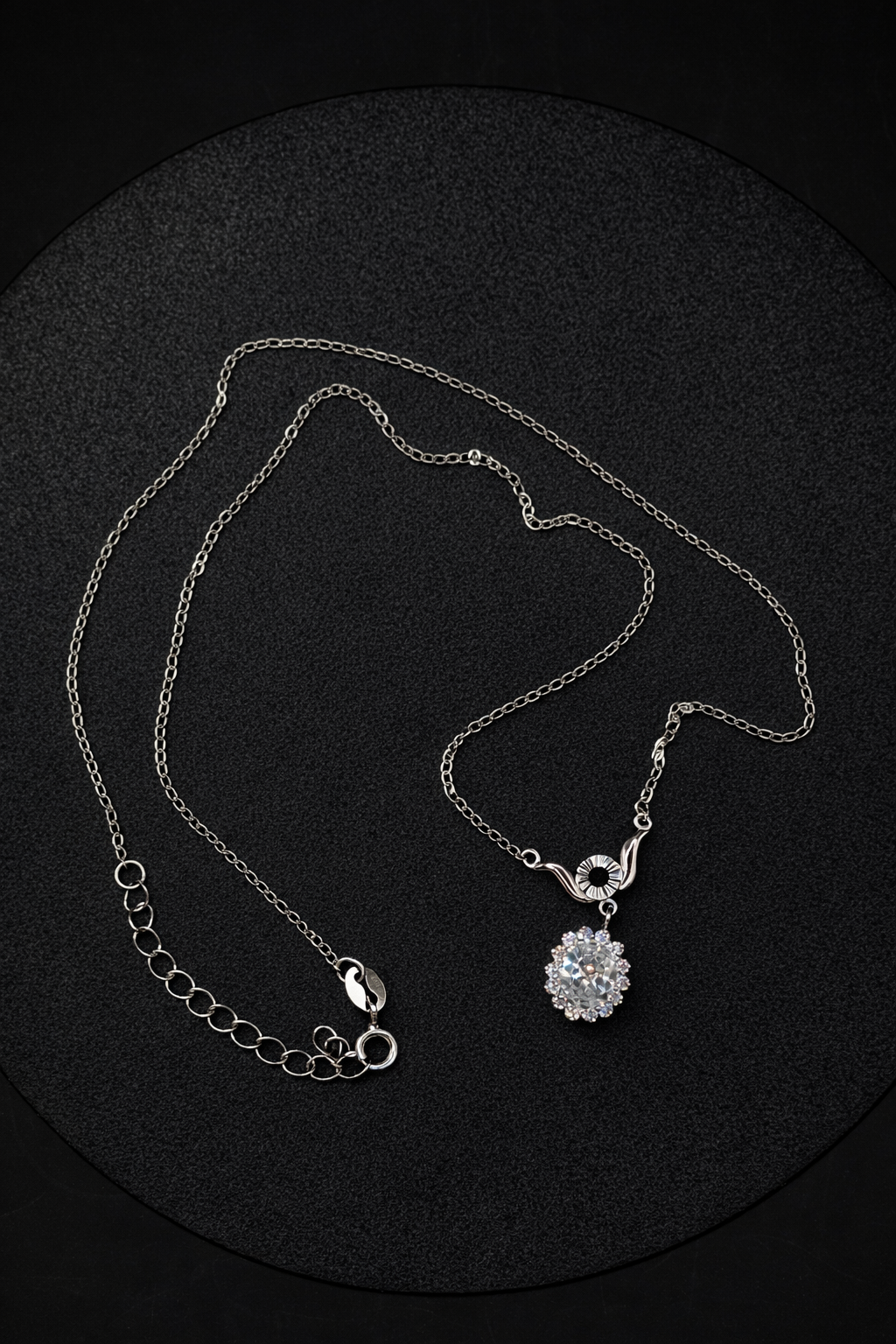 Catena in argento con pendente in argento sterling 925 