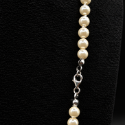 Collier de perles en argent sterling 925 – 50 cm