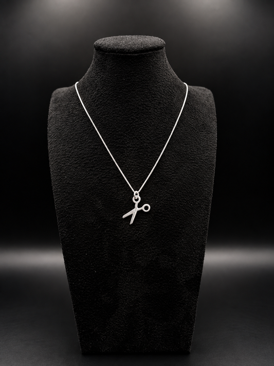 Scheren-Kette aus 925 Sterling Silber