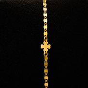 Clover bracelet in gold-plated 925 sterling silver