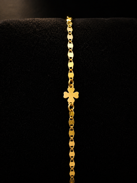 Clover bracelet in gold-plated 925 sterling silver