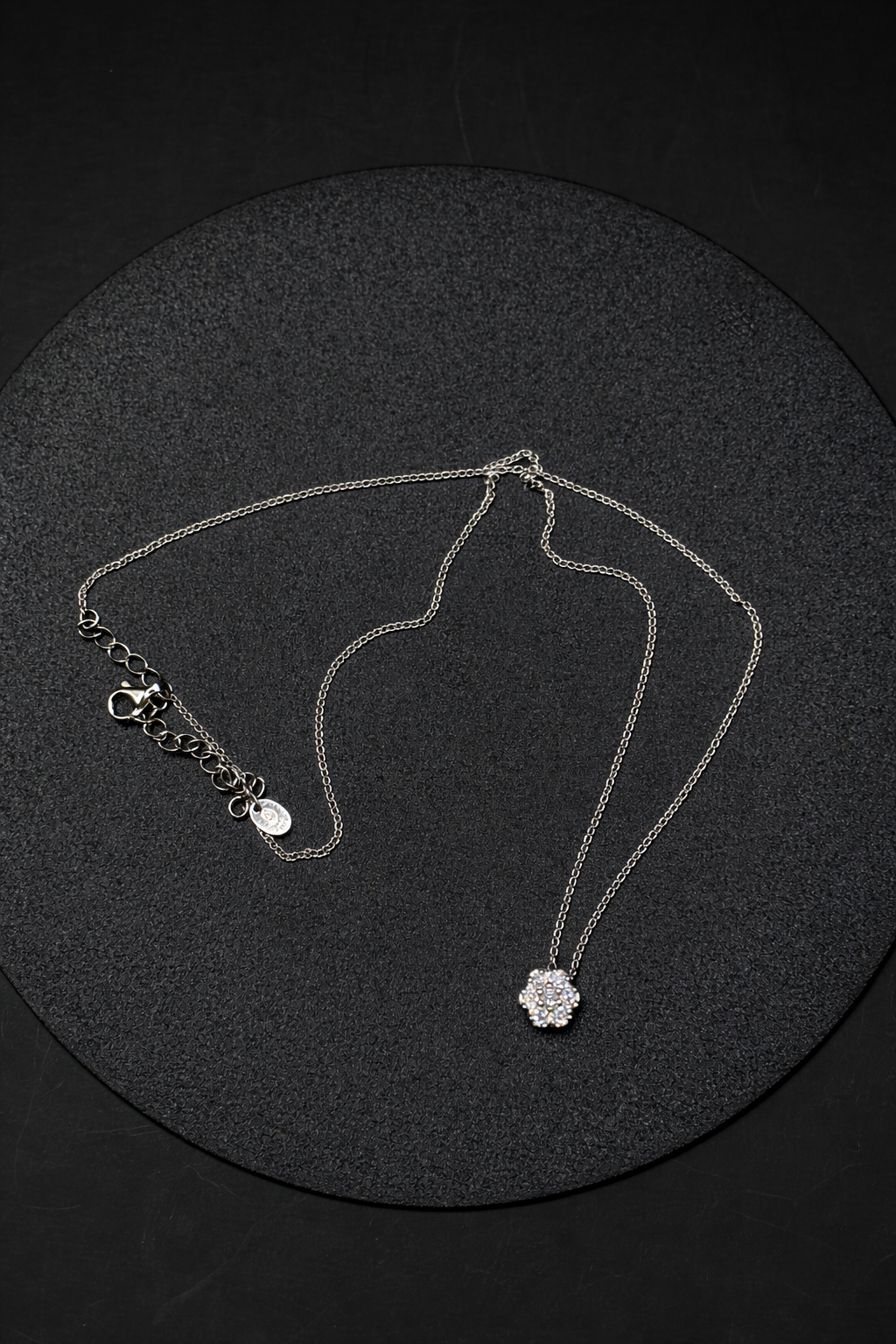 Collana in argento con ciondolo a forma di fiore in argento sterling 925 