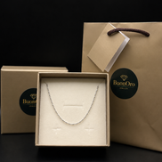 Deliziosa cavigliera in argento sterling 925 – design a sfere e maglie