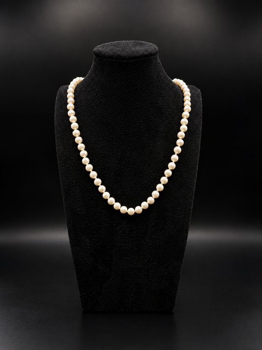 Perlenkette aus 925 Sterling Silber – 50 cm