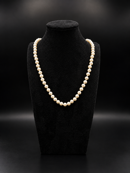 Collana di perle in argento sterling 925 – 50 cm