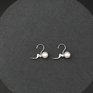 Boucles d'oreilles pendantes en argent sterling 925 – 8 mm