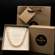 Collier de perles en argent sterling 925 – 50 cm