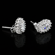Elegant cubic zirconia stud earrings