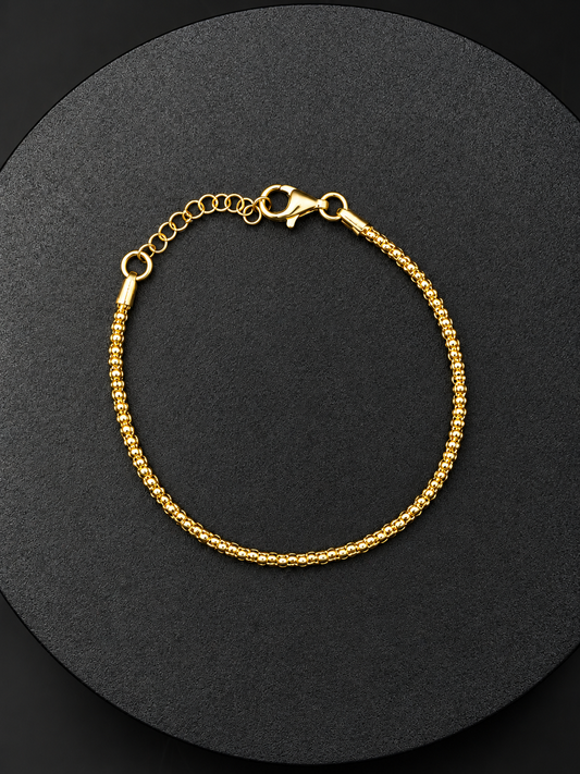 Perlenarmband aus 925 Sterling Silber vergoldet