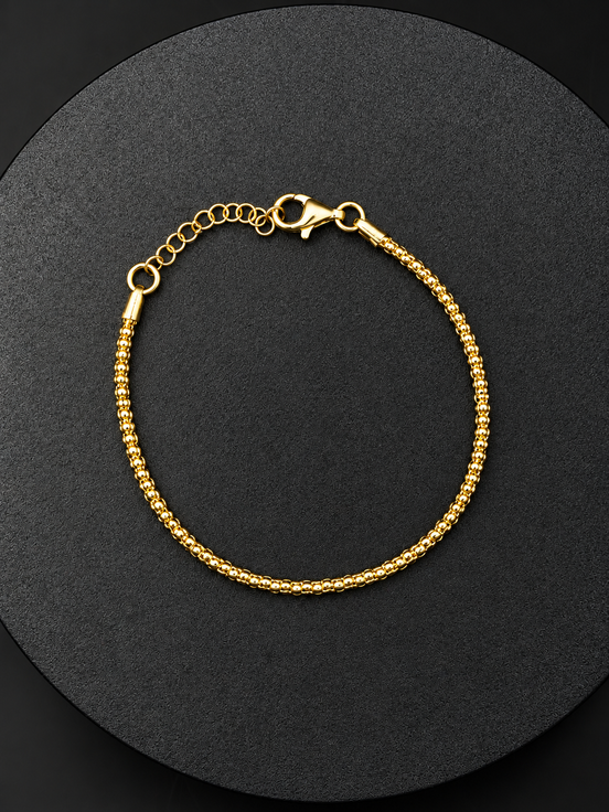 Perlenarmband aus 925 Sterling Silber vergoldet