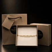 Elegantes Zirkonia-Armband aus vergoldetem 925 Sterling Silber