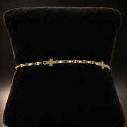 Clover bracelet in gold-plated 925 sterling silver