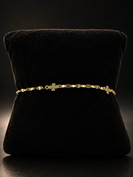 Clover bracelet in gold-plated 925 sterling silver