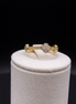 Anello in argento placcato oro realizzato in argento sterling 925 