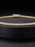 Tennis-Armband 18 cm aus 925 Sterling Silber vergoldet mit Zirkonia
