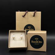 Boucles d'oreilles pendantes en argent sterling 925 – 8 mm