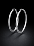 Orecchini a cerchio dalla texture fine in argento sterling 925