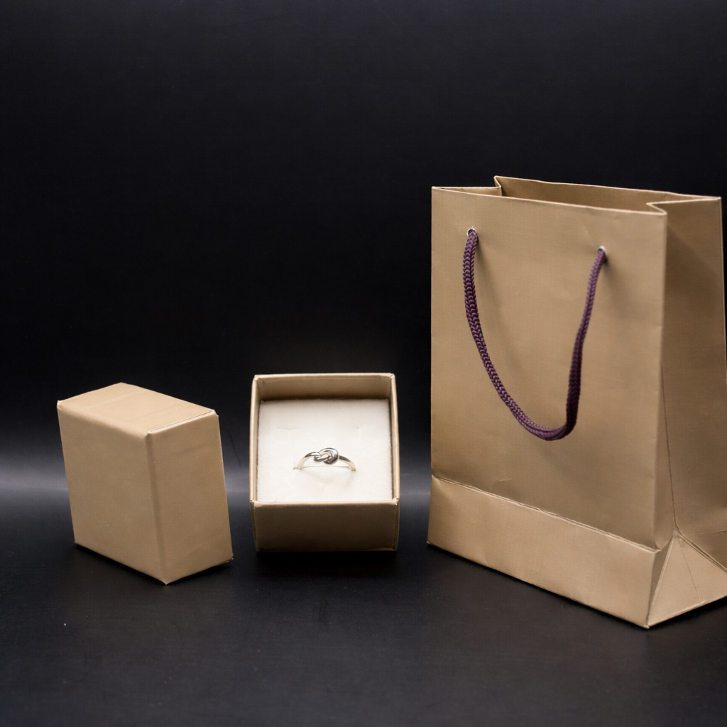 Knotenring aus 925 Sterling Silber