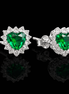 Elegante Zirkonia Steckerohrringe Herz