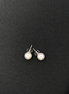 Clous d'oreilles en perles en argent sterling 925 – 8 mm