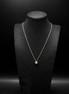 Silver necklace with flower pendant made of 925 sterling silver 