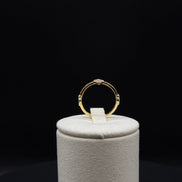 Anello in argento placcato oro realizzato in argento sterling 925 