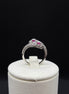 Snake ring made of 925 sterling silver with zircon 