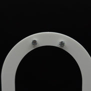 Parure di gioielli in argento sterling 925 con zircone azzurro 