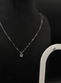 Parure di gioielli in argento sterling 925 con zircone azzurro 