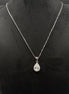 Schmuckset aus 925 Sterling Silber mit Tropfzirkon
