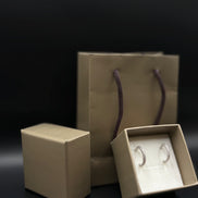 Creolen mit Strukturdesign aus 925 Sterling Silber