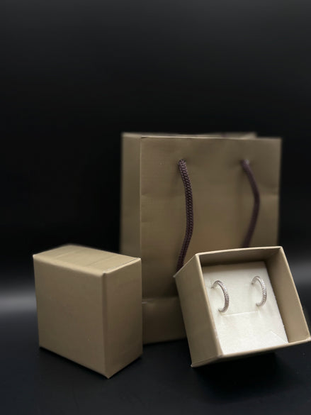 Creolen mit Strukturdesign aus 925 Sterling Silber