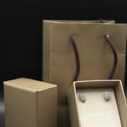 Elegant cubic zirconia stud earrings