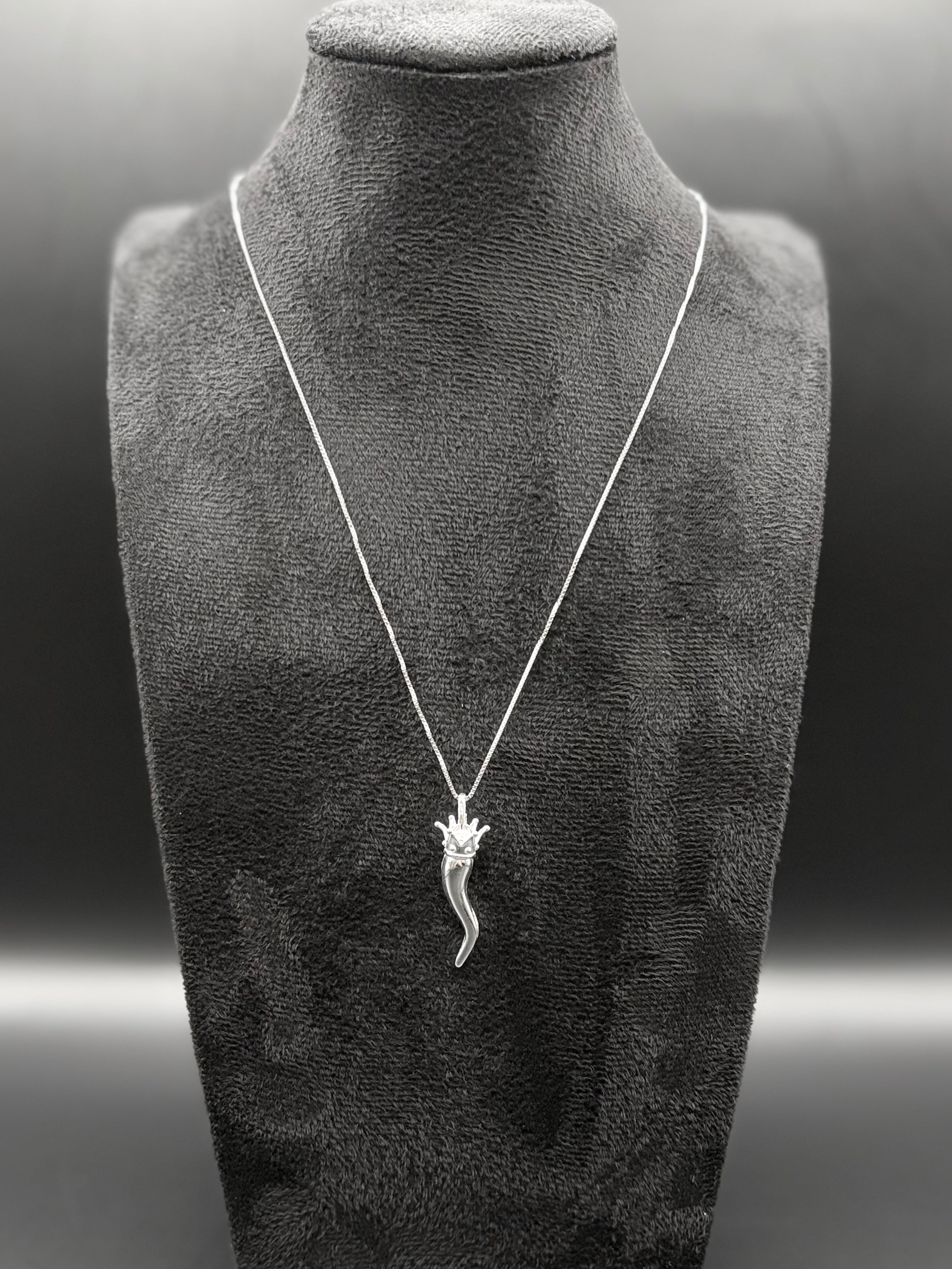 Silver chain with pendant made of 925 sterling silver 