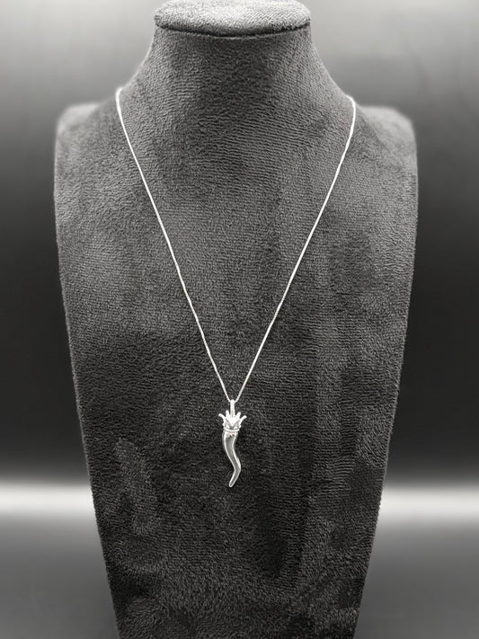 Corno Porta Fortuna Kette aus 925 Sterling Silber – Italienischer Glücksbringer