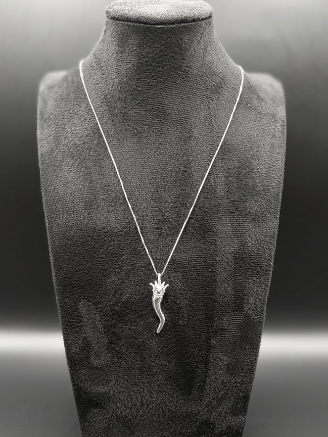 Silver chain with pendant made of 925 sterling silver 